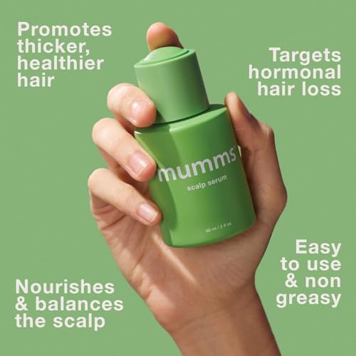 mumms Hair Growth Serum with Saw Palmetto & Ginger Root for Thinning Hair, 2 fl oz