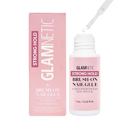 Glamnetic Brush On Nail Glue - Mess Free, Vegan, 0.24 fl. oz.
