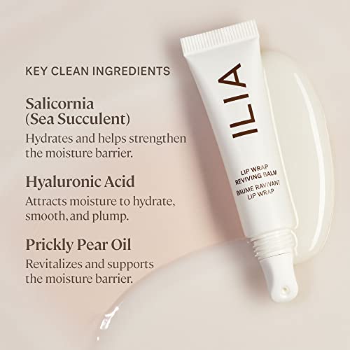 ILIA - Lip Wrap Reviving Balm | Non-Toxic, Vegan, Cruelty-Free, Plumping Moisturizer with Long Lasting Hydration (Lucid, 0.23 fl oz | 7 ml)