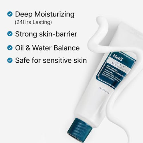 DearKlairs Blue Comforting Duo | Calming&Rich Moist Soothing Creams for Deep Moisture, Korean Skin Care for Dry, Sensitive Skin