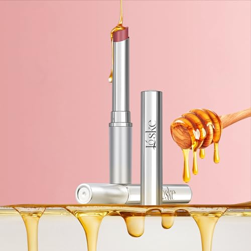 Honey Lipstick, Moisturizing Natural Lip Color, Hydrating Long Lasting Glossy Finish with Honey for Smooth Soft Lips, Smooth Application, Daily Wear (2PCS Pink)