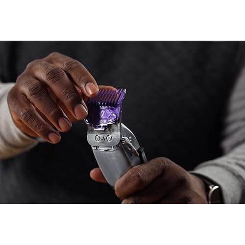 Andis 560997 OG Master Dual Magnet Attachment Clipper Guard Set, 5-Pack, Purple