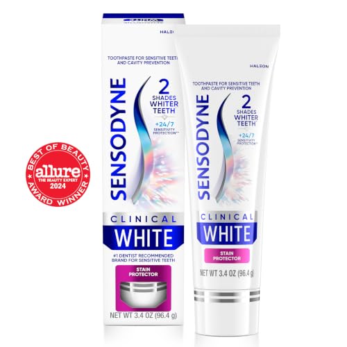Sensodyne Clinical White Whitening Toothpaste for Sensitive Teeth, 3.4 oz