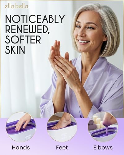 ELLA BELLA Paraffin Wax Machine for Hands & Feet with Mitts