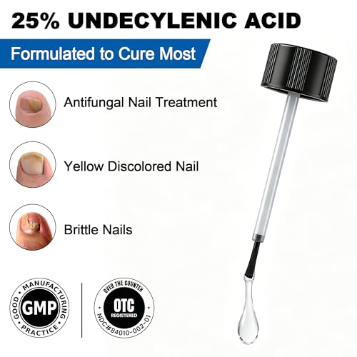 AOUGK Toenail Fungus Treatment - Extra Strength 25% Undecylenic Acid, 30ML