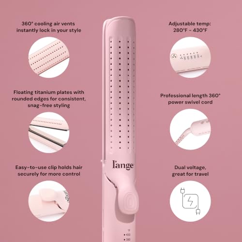 L'ANGE Hair Le Duo Grande 360° Airflow Styler | 2-in-1 Curling & Straightening Iron