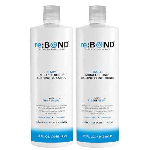 reBOND Hair Daily Miracle Bond©ø Building Shampoo and Conditioner 32 oz Duo