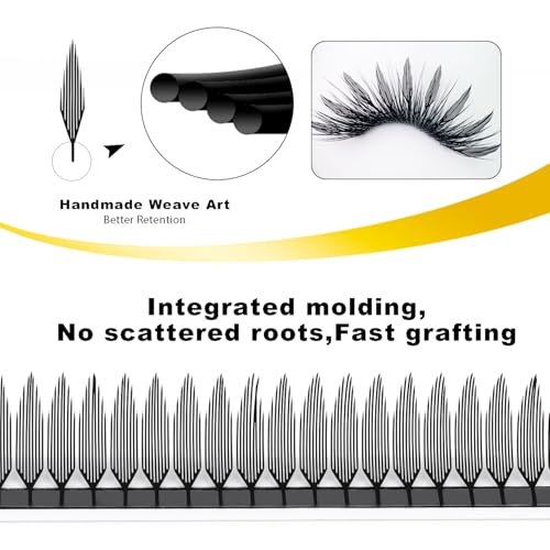 Premade Spire Eyelash Extensions 0.07mm D Curl 8-15mm Mix