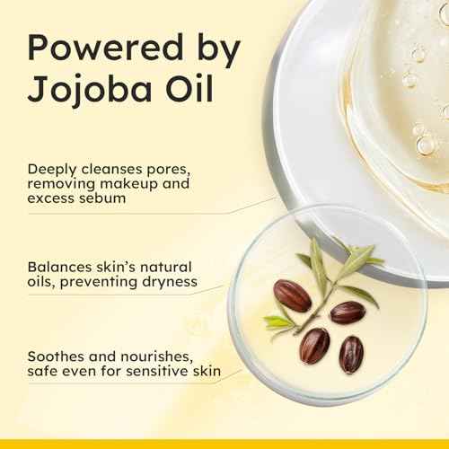 Elvira Pure Cleansing Oil, Makeup Remover & Blackheads Pore Cleanser, Jojoba Oil Cleanser for Face, Korean Skin Care, Plant-based, for Sensitive Skin, Hydrating, Fragrance-Free