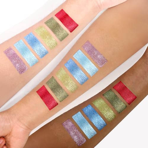 Liquid Red Metallic Eyeshadow - Long Lasting Waterproof