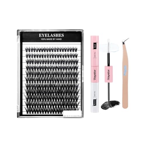 Vayator Large Tray 220 Cluster/Box Eyelashes 0.07 Thickness Eyelashes Individual Eyelash False Eyelashes Extension Eyelash 10D/20D/40D/50D Eyelash (50RR-10-16mm Mixed Lashes Kit)