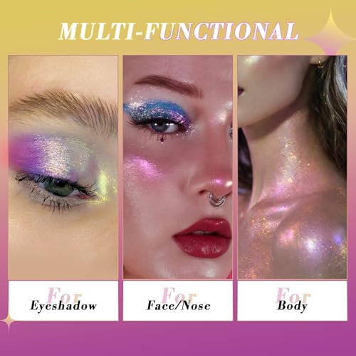 Afflano Multichrome Holographic Eyeshadow - Rainbow Shift