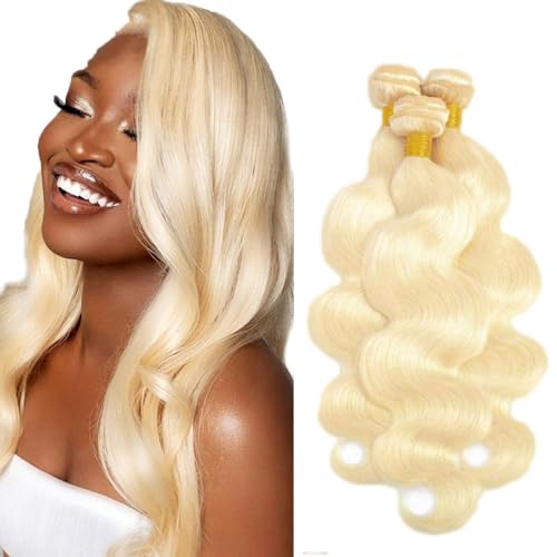 #613 Honey Blonde Bundles Human Hair Body Wave 28 30 32 Inch FuivJuix