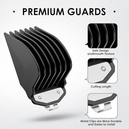 Wahl Clipper Guards Set - 3 Cutting Lengths with Metal Clips