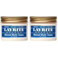 Layrite Natural Matte Cream,Basic,White,Mild Cream Soda,4.25 Ounce,(Pack of 2)