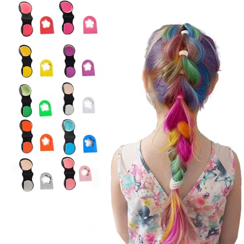 Hair Chalk for Kids 10 Colors Temporary Hair Dye Washable