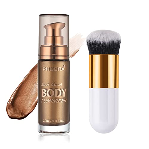 Lezero Body Shimmer Oil - Bronze Glow Luminizer, 1oz