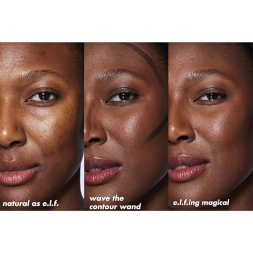 e.l.f. Halo Glow Contour Beauty Wand, Liquid Contour Wand For A Naturally Sculpted Look, Buildable Formula, Vegan & Cruelty-free, Deep/Rich