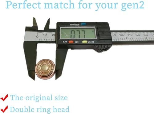 2 Pack Replacement Heads for Flawless Generation 2 Facial Hair Remover - Compatible & Dual-Blade