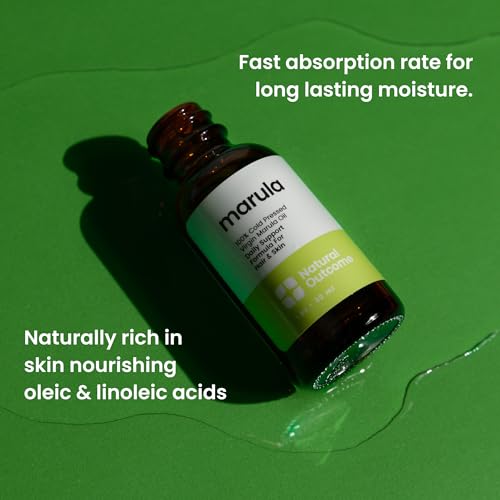 natural outcome Marula Oil 100% Pure Cold-Pressed Moisturizer for Face, Hair & Body - Lightweight Anti-Aging & Hydrating Facial Oil, 1 oz