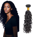 30 Inch Water Wave Human Hair Bundles - Unprocessed Brazilian #1B