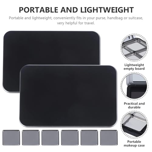 Empty Magnetic Makeup Palette with Mirror - Compact Organizer