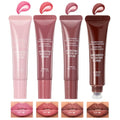 4-Color Tinted Lip Gloss Set with Hydrating Serum
