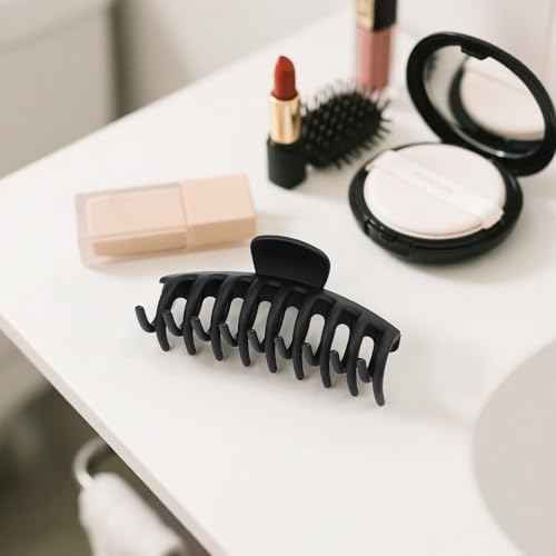 TOCESS Hair Claw Clips for Women - 8PK Large Neutral Matte Jumbo Hair Clips for Thick, Thin, Long, Short, Curly Hair Girls, Big Jaw Clip Set for Daily Use