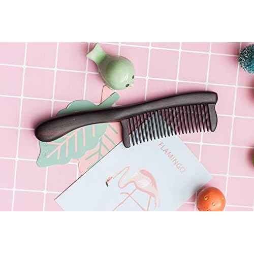 TAN MUJIANG Wooden Comb Hair Care Luxury Set Comb Anti-static Lotus Word