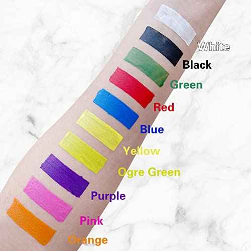 MEICOLY White Cream Face Body Paint,2.37Oz Large Tube Clown White Makeup,Water Based Full Body Paint for Adults and Kids,Halloween SFX Skull Joker Zombie Vampire Skeleton Goth Cosplay Mime Makeup