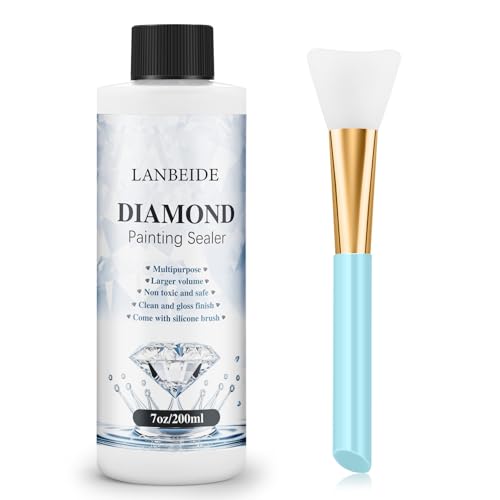 LANBEIDE 200ML Diamond Painting Sealer with Silicone Brush