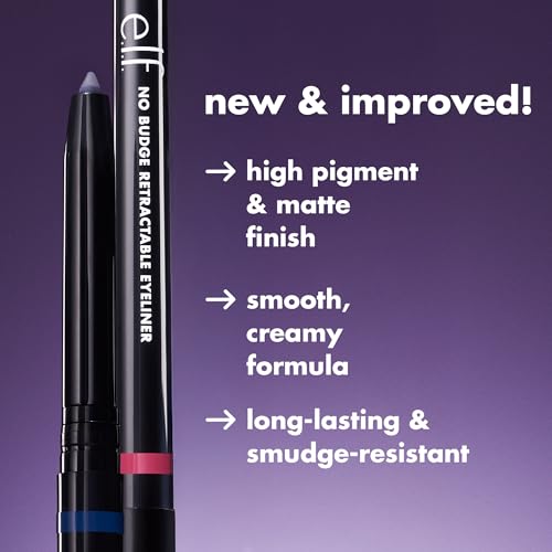 E.L.F. No Budge Retractable Waterproof Eyeliner - Black / 0.01 Ounce
