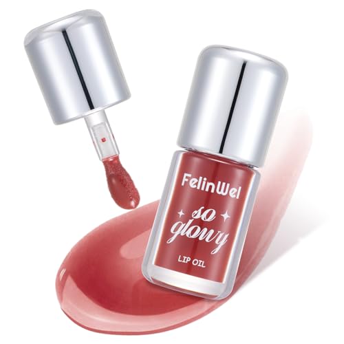 FelinWel Moisturizing Lip Oil - Glossy Sheer Finish, Non-Sticky