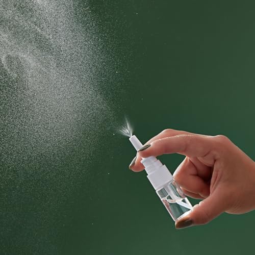 Bright Creations Clear Empty Nasal Spray Bottle - Travel-Ready Bulk Nasal Spray Bottles & Saline Rinse - Durable Leak-Resistant Empty Atomizer Containers - Pack of 24, 0.35 Fl Oz, Clear