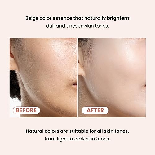 TIRTIR Mask Fit Tone Up Essence | Tinted Moisturizer, All-in-one base, Glass skin look, Deep Hydration, Long-lasting, Natural Coverage, Lightweight, Make-up free look, 1.01 fl.oz. (Beige)