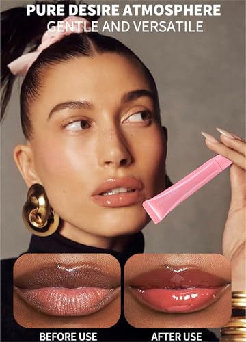 Fafamoon Peptide Lip Gloss Set - 5 Colors, Non-Sticky & Hydrating