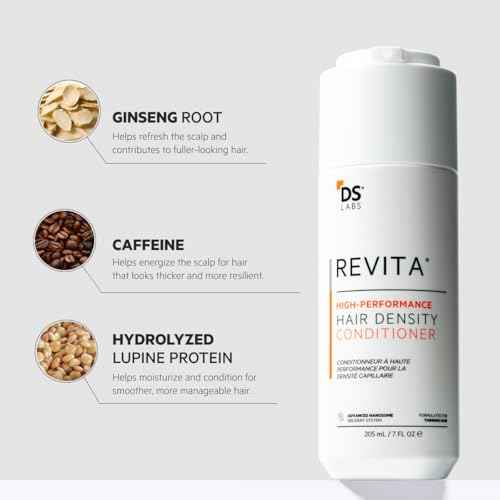 DS Labs Revita Conditioner Refill Pouch, 500 mL ? Scalp Refreshing Hydration for Fuller Looking, Weightless Hydration, Caffeine, Turmeric, Sulfate & Silicone Free, Color Safe, For Men & Women