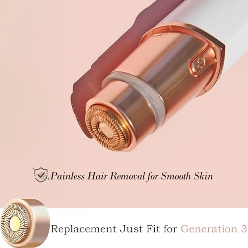 Generation 3 Replacement Heads for Flawless Finishing Touch Hair Remover - Gold 2 Pack