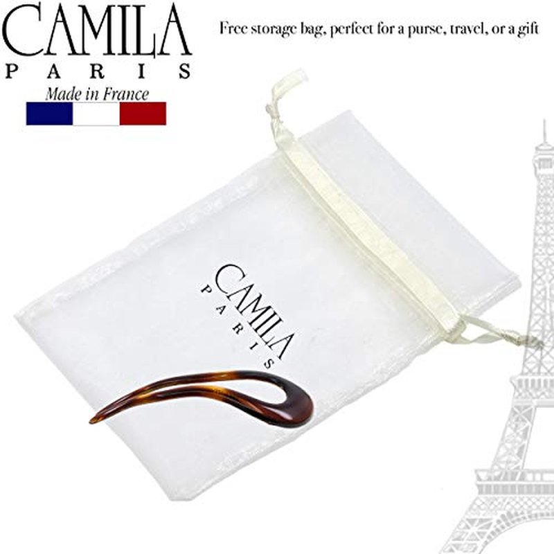 Camila Paris French Twist Hair Pins - Tortoise Shell U-Shaped Clips