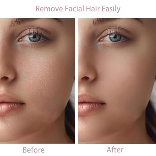 Women's Facial Hair Remover Battery Operated with 2 Replacement Heads