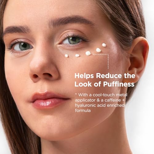 MOMOHOO Retinol Caffeine Under Eye Cream ? Anti-Aging Eye Cream with Soluble Collagen for Puffiness, Wrinkles, and Under-Eye Bags, Hydrating & Soothing Formula for Women (0.68 fl. oz)