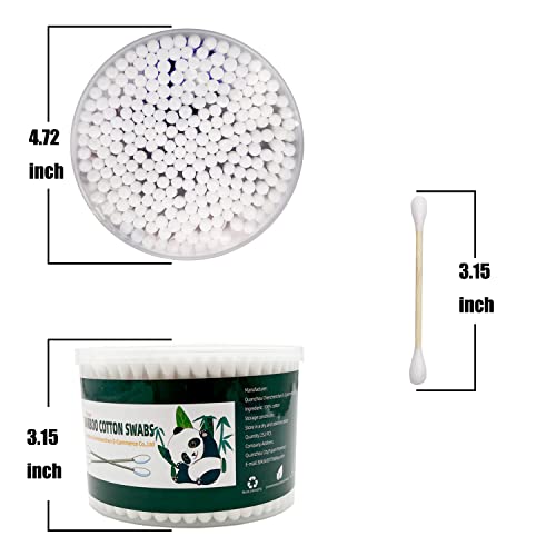 Bamboo Cotton Swabs XL 252 Pack – Extra Absorbent & Biodegradable