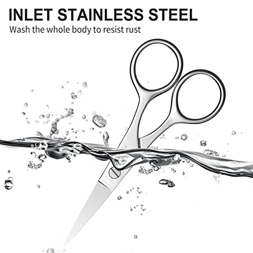 Small Nose & Eyebrow Scissors with Sharp Tip - Professional Stainless Steel Grooming Tool