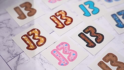 30 Pcs 13 Glitter Temporary Tattoos - Pre-Cut, Waterproof