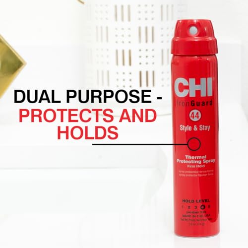 CHI 44 Iron Guard Heat Protectant Hairspray – Firm Hold, 2.6 Oz