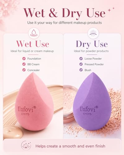 7-Pack Makeup Sponges, Latex-Free Beauty Blenders for Foundation