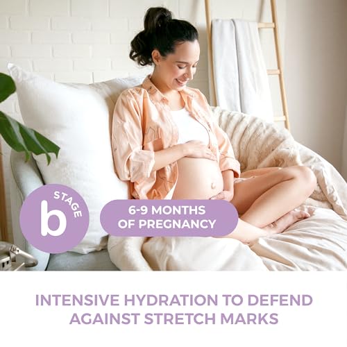 Leska Maternity Cream 2-Pack | STAGE B: HYDRATE Stretch Mark Defense Belly Cream & Butter (Pregnancy Months 6-9) | Part of a Complete 3-Stage Pregnancy Skincare System (4-4.93oz)