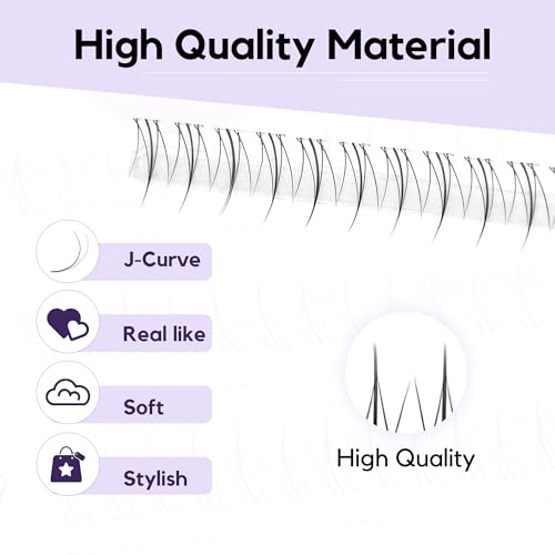 Bottom Lash Clusters Natural Clear Band 5mm+6mm 48pcs