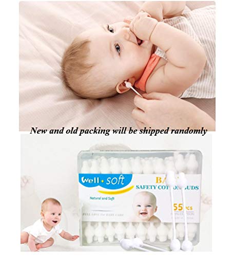 Rayhee Baby Safety Cotton Swabs, 220 Count (4 Packs)