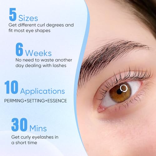 PERMANIA Lash Lift Kit, Lash Perm Kit, Fast Eyelash Lifting 5 Minutes DIY at Home with Strong Glue Disposable Sachet Lash Lifting Kit Last 6 Weeks (15pcs£©